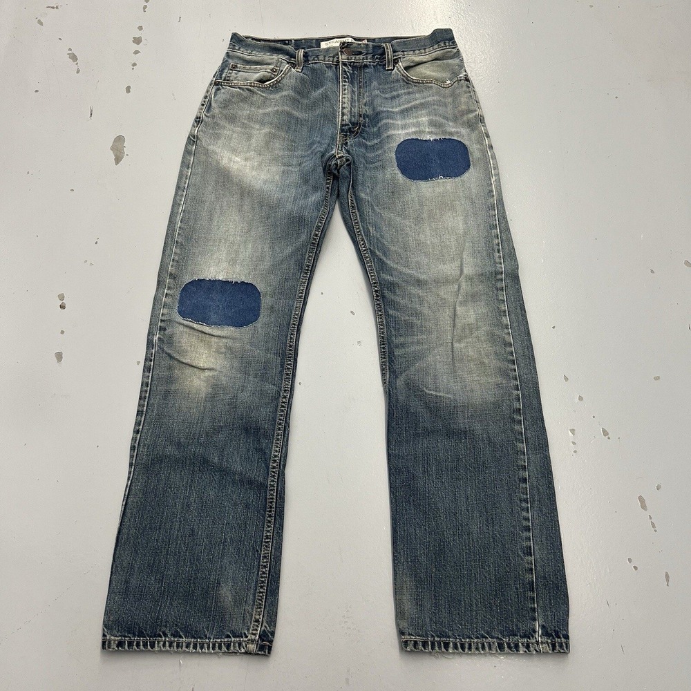 Levi's 505 Jeans Mens Blue Regular Fit Straight Leg Modern Denim Size 33x32